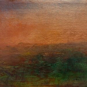 Copper Landscape painting by Alain Roch