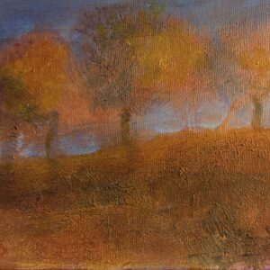 Copper Landscape 2 autumn landscape painting by Alain Roch